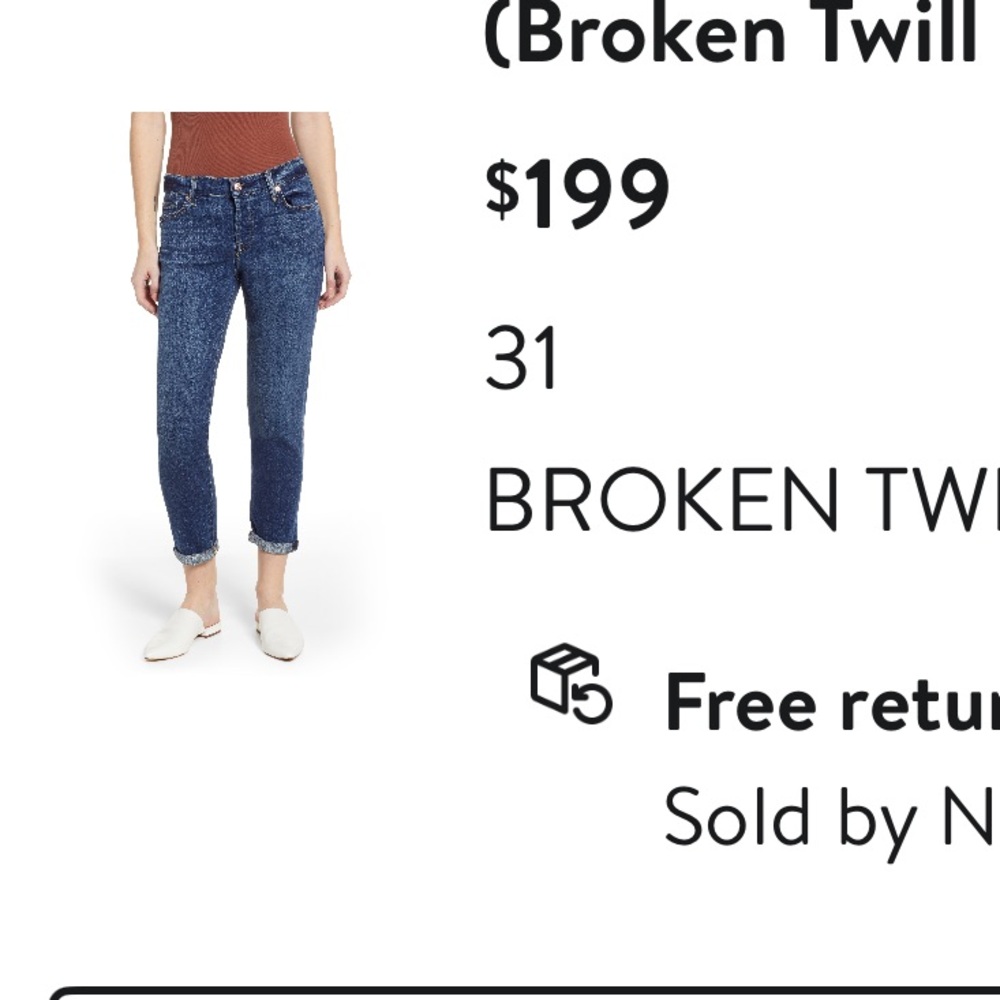 7 For All Mankind Josefina Ankle Jeans - Blue - Picture 2 of 12